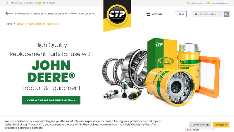 John Deere® Compatible Parts aftermarket jd tractor parts