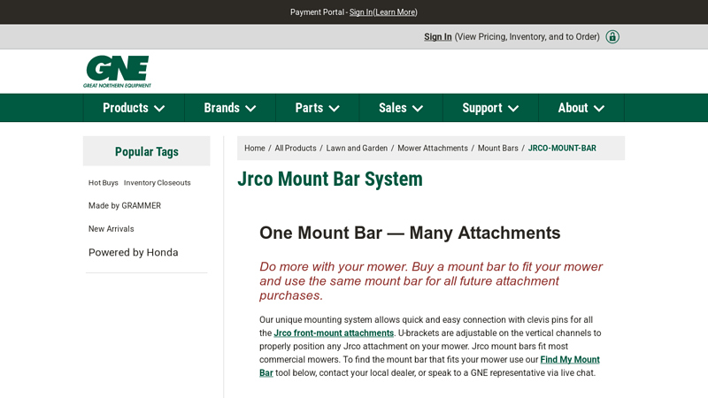 Jrco Mount Bar System dixon road u pull it auto parts & sales