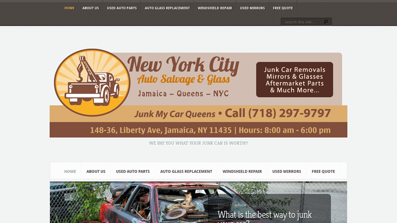 Junk My Car Queens – NYC Auto Salvage bronx junk yards auto parts