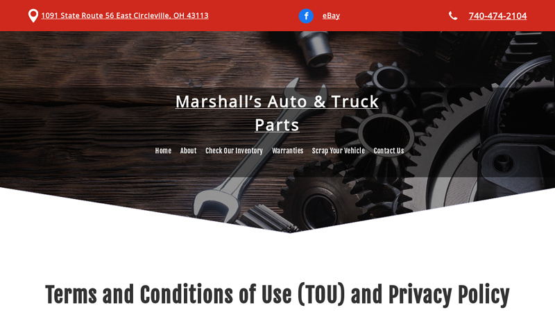 Junkyard marshalls auto parts