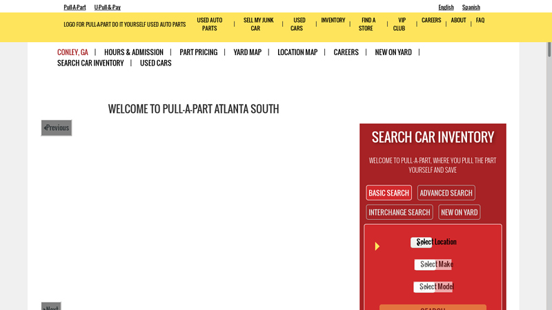 Junkyard & Used Auto Parts in Atlanta South, Georgia used car parts atlanta