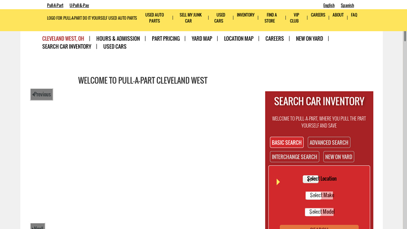 Junkyard & Used Auto Parts in Cleveland West, Ohio used car parts cleveland