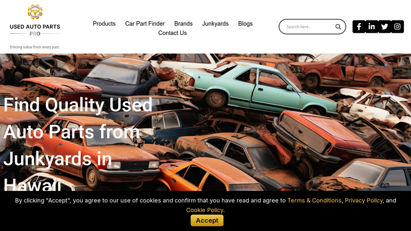 Junkyards and Salvage Yards in Hawaii used car parts oahu