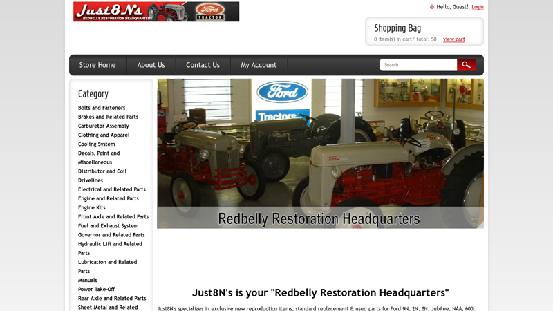 Just8N's: Redbelly Tractors ford 8n tractor parts catalog