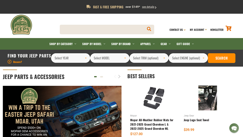 JustForJeeps.com jeep cherokee auto parts