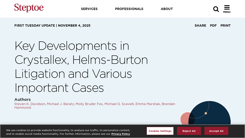 Key Developments in Crystallex, Helms coney island auto parts