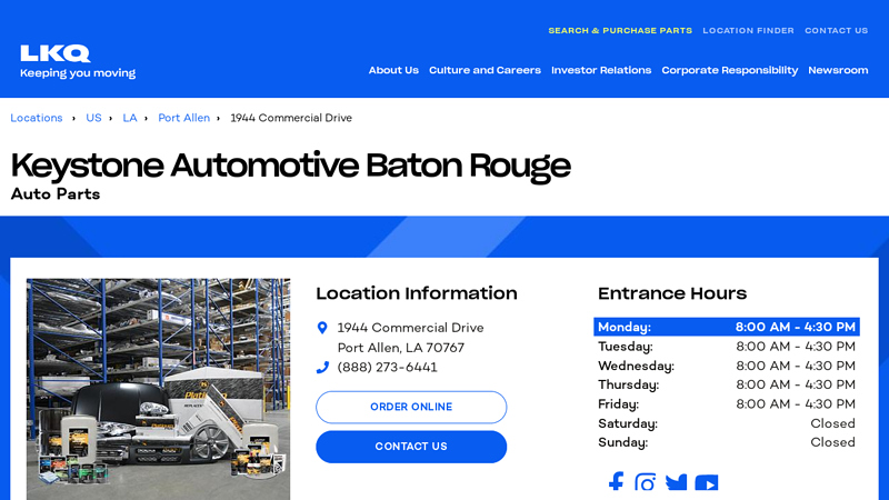 Keystone Automotive Baton Rouge Auto Parts used car parts baton rouge
