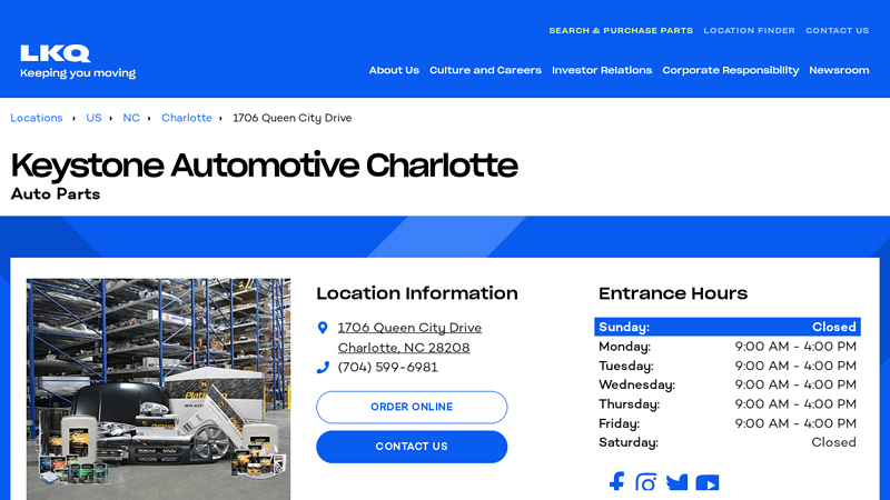 Keystone Automotive Charlotte Auto Parts charlotte auto parts