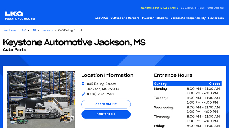 Keystone Automotive Jackson, MS Auto Parts auto parts jackson ms
