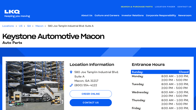 Keystone Automotive Macon Auto Parts car parts macon ga