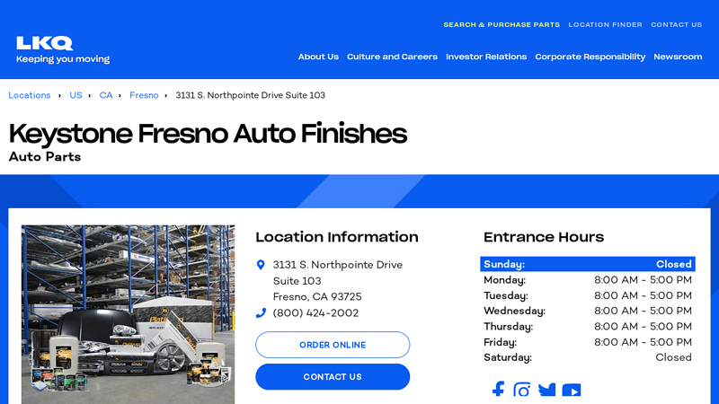 Keystone Fresno Auto Finishes Auto Parts used auto parts fresno ca