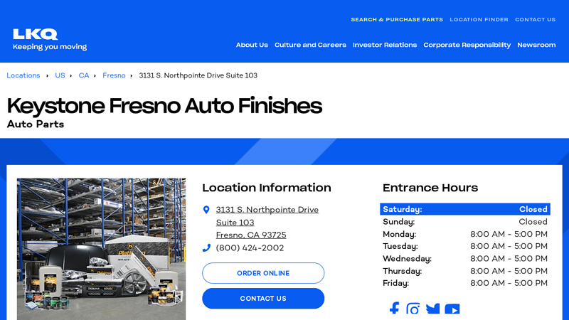 Keystone Fresno Auto Finishes Auto Parts pick a part auto wrecking fresno ca