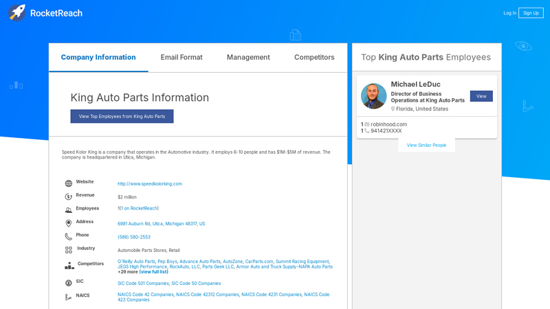King Auto Parts Information kings auto parts