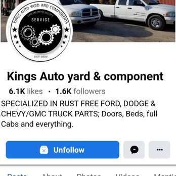 Kings Auto Parts guide