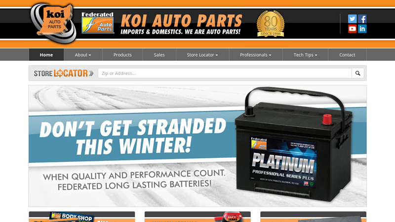 KOI Auto Parts trucks parts store in west chester pennsylvania