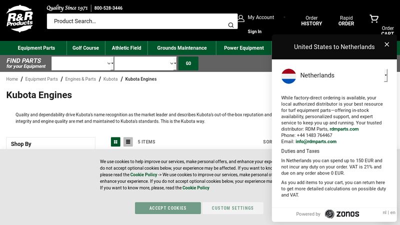 Kubota kubota motor parts