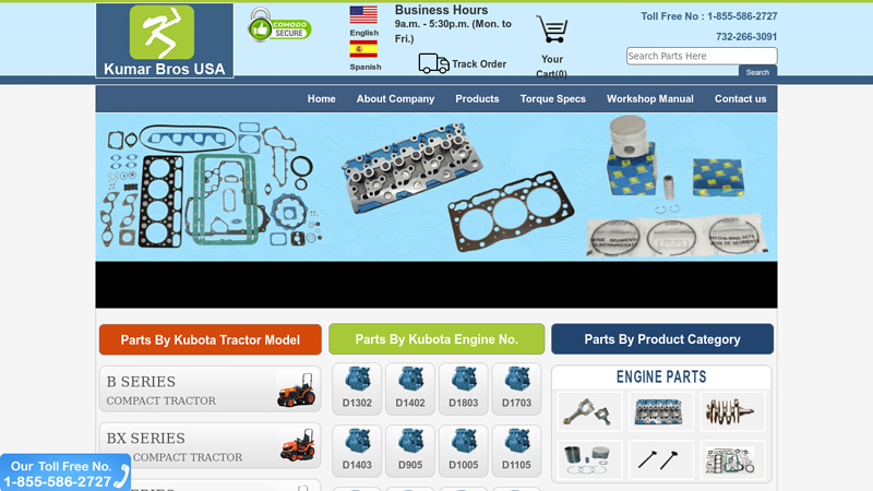 Kubota tractor parts catalog kubota motor parts