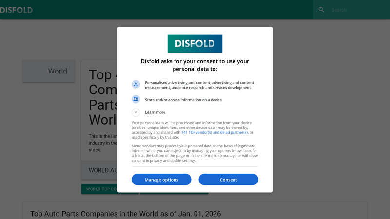 largest Auto Parts Companies in the World 2026 global auto parts