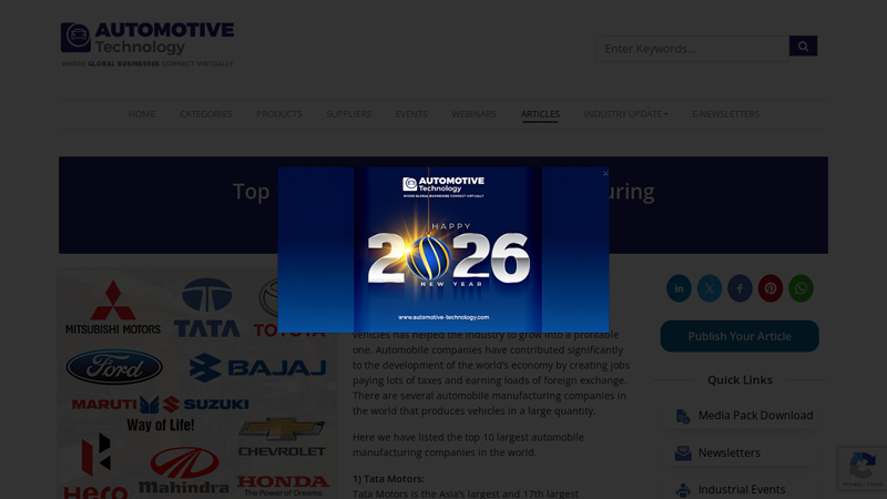 Largest Automobile Manufacturing Companies in the World flagship auto parts