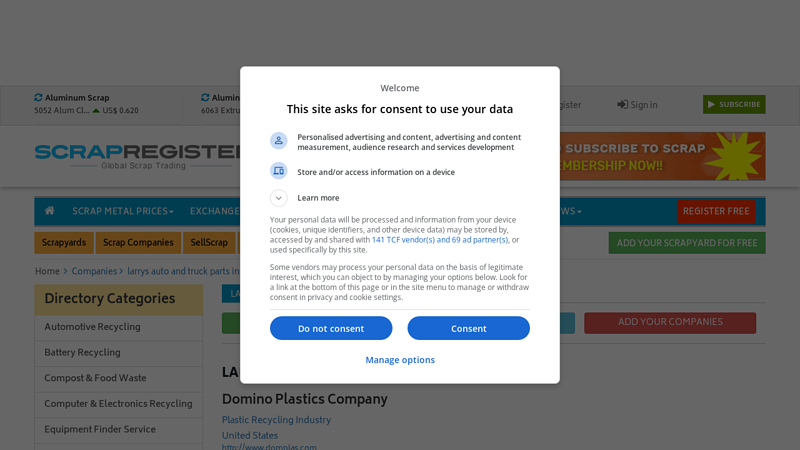 Larrys Auto And Truck Parts Inc Scrap Companies, Scrap Business ... larrys auto parts