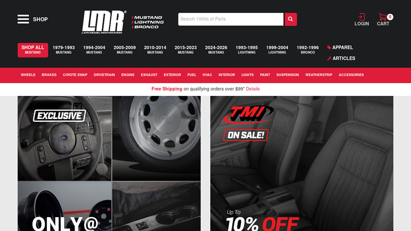 Late Model Restoration Auto Parts mustang auto parts near me