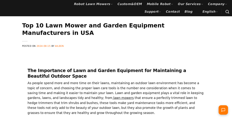 Lawn Mower and Garden Equipment Manufacturers in USA motor mower parts