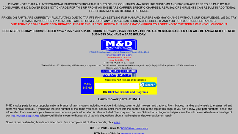 Lawn mower parts for most brands lawn mower tractor parts