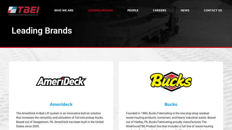 Leading Brands dump truck parts and accessories