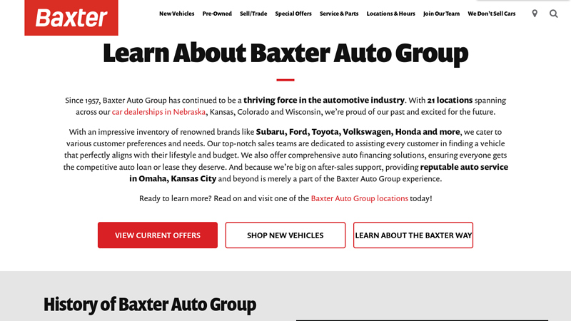 Learn About Baxter Auto Group baxter auto parts