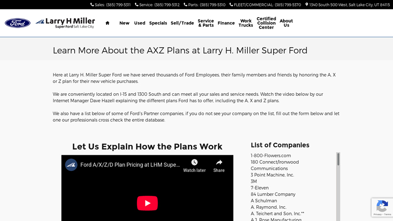 Learn More About the AXZ Plans at Larry H. Miller Super Ford advance auto parts liberty north carolina