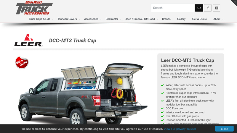 Leer DCC leer truck cap parts