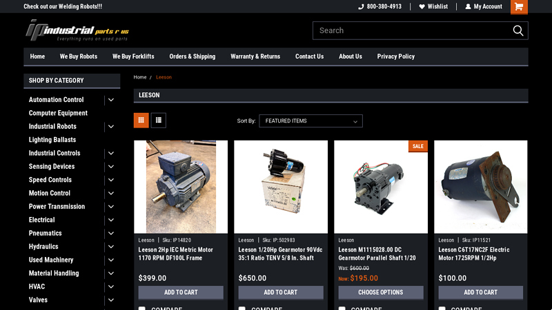 Leeson Electric Motors, Gear Reducers, & Speed Controllers leeson electric motor parts