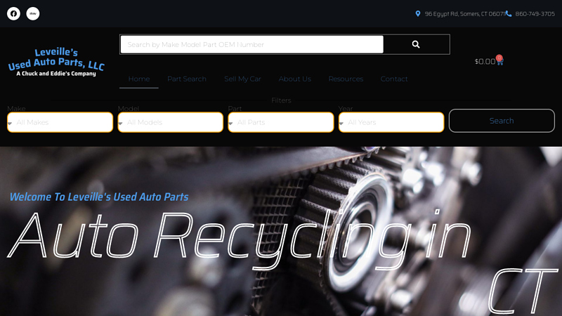 Leveille's Auto Recycling used auto parts hartford ct