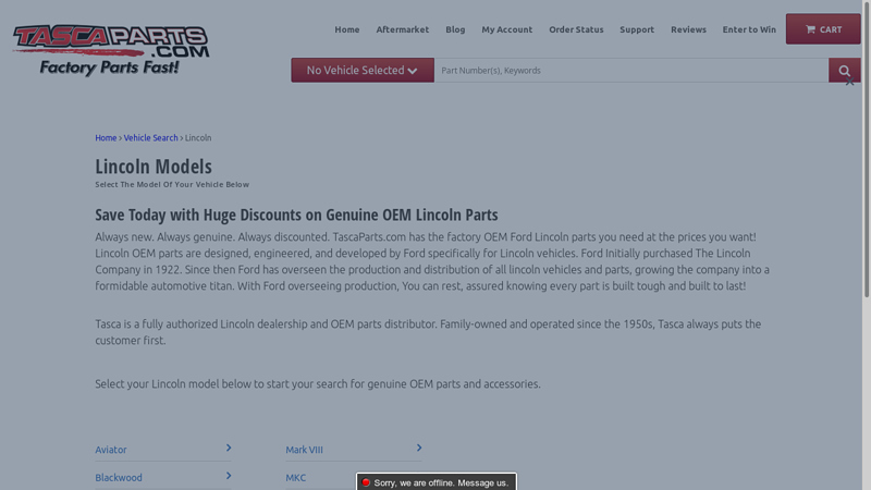 Lincoln Models lincoln car parts online