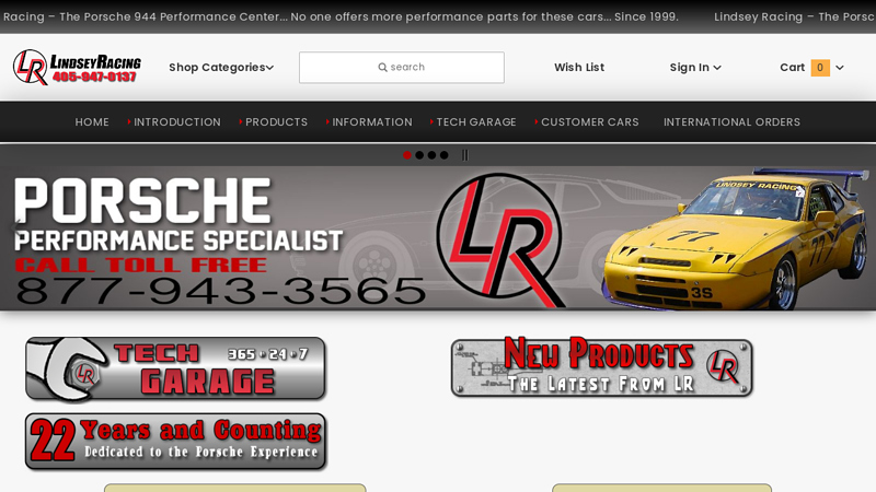 LINDSEY RACING porsche 944 parts car