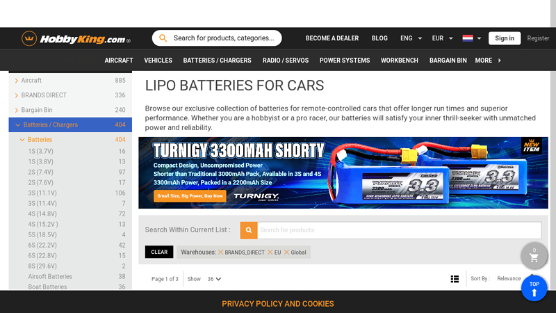 LiPo and NiMH Battery Packs for RC Cars rc car battery parts