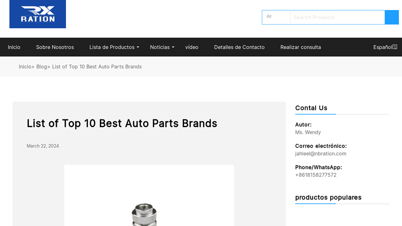 List of   Auto Parts Brands auto partes usadas