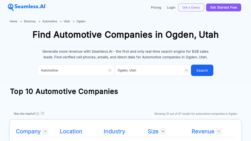 List of Automotive Companies in Ogden, Utah salt lake city ut auto parts
