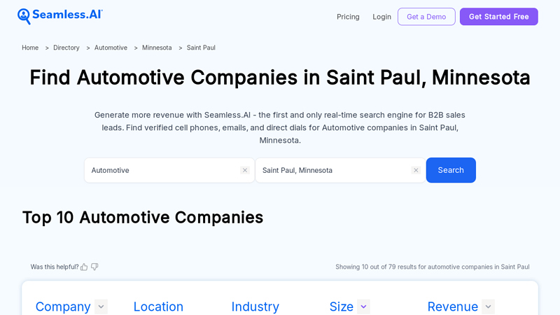 List of Automotive Companies in Saint Paul, Minnesota mn auto parts