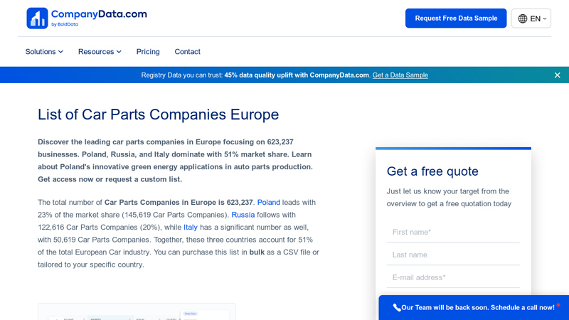 List of Largest Car Parts Companies Europe auto parts european cars