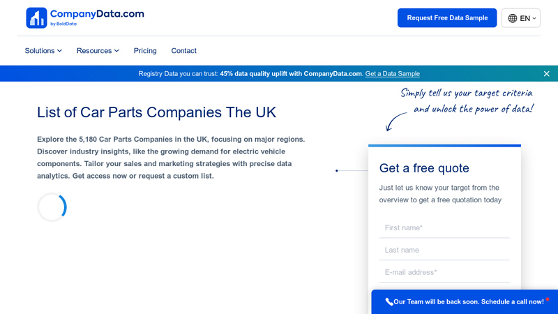 List of Largest Car Parts Companies in the UK [sample.csv] car parts england