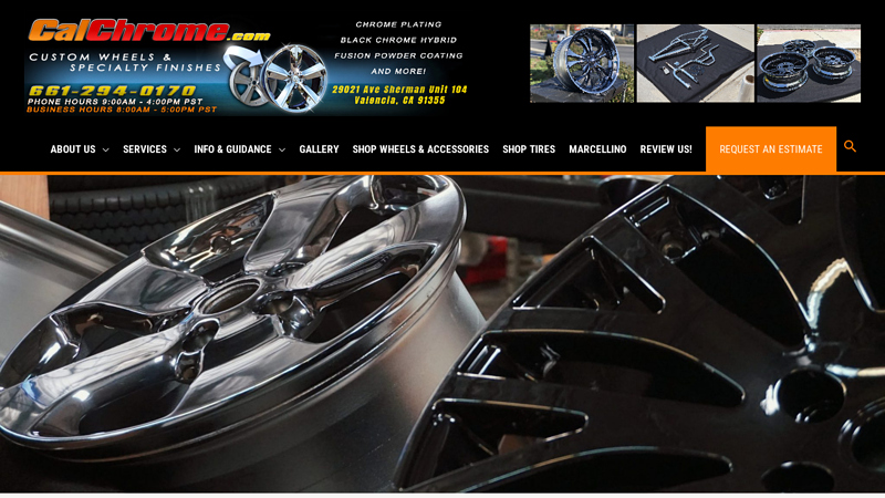 List Of Our Services - Calchrome.com chrome auto parts