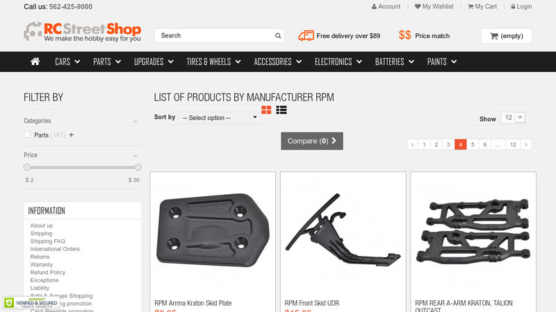 List of products by manufacturer RPM rpm rc car parts