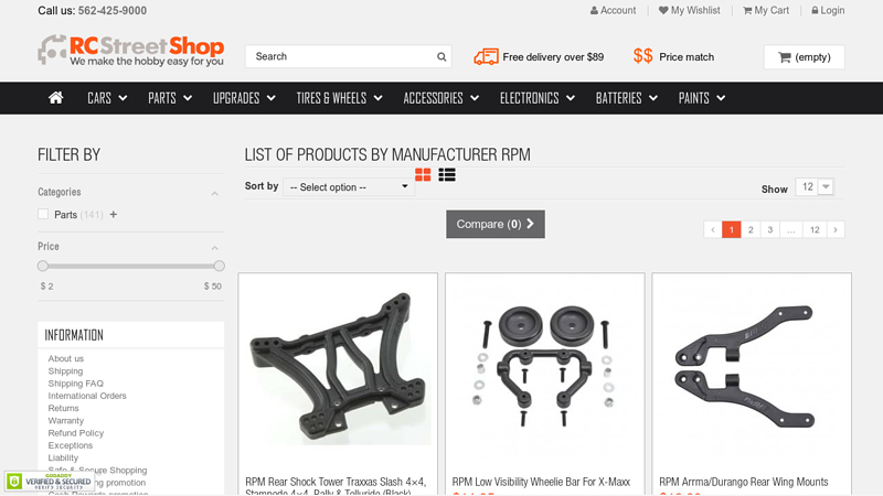 List of products by manufacturer RPM rpm rc truck parts