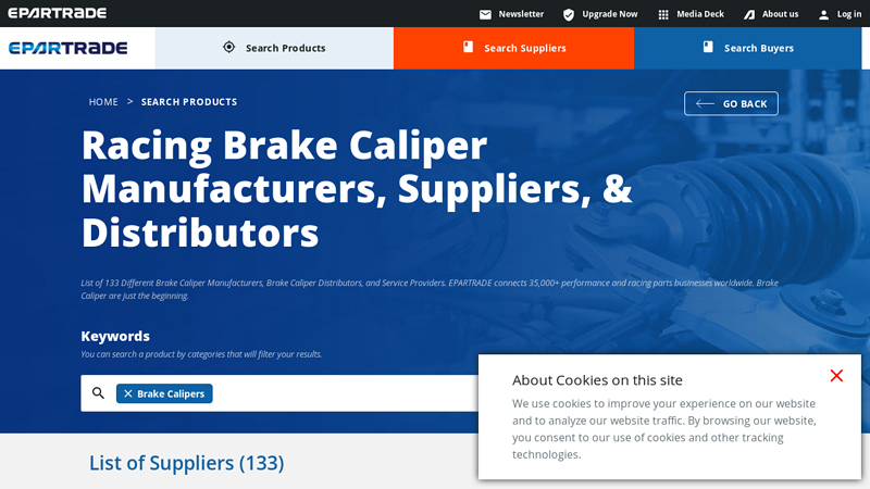List of Racing Brake Caliper Manufacturers & Parts Suppliers car brakes parts