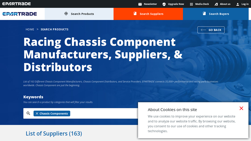 List of Racing Chassis Component Manufacturers & Parts Suppliers s&w auto parts