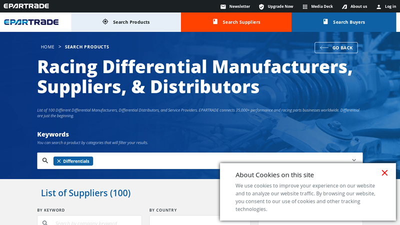 List of Racing Differential Manufacturers & Parts Suppliers differential car part