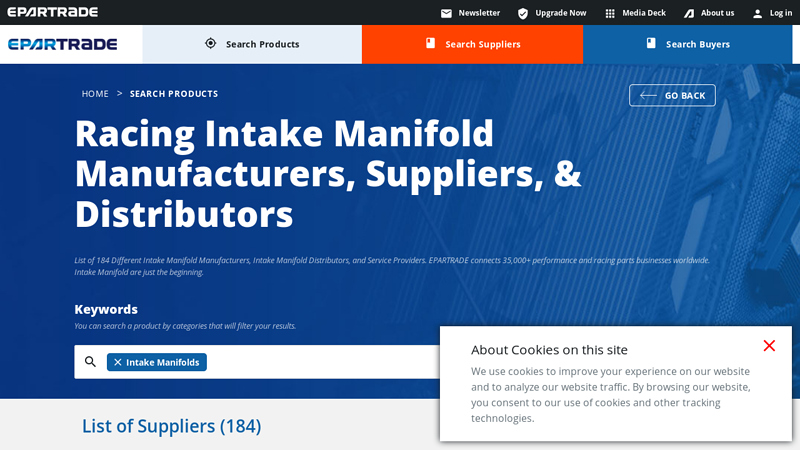 List of Racing Intake Manifold Manufacturers & Parts Suppliers manifold car part