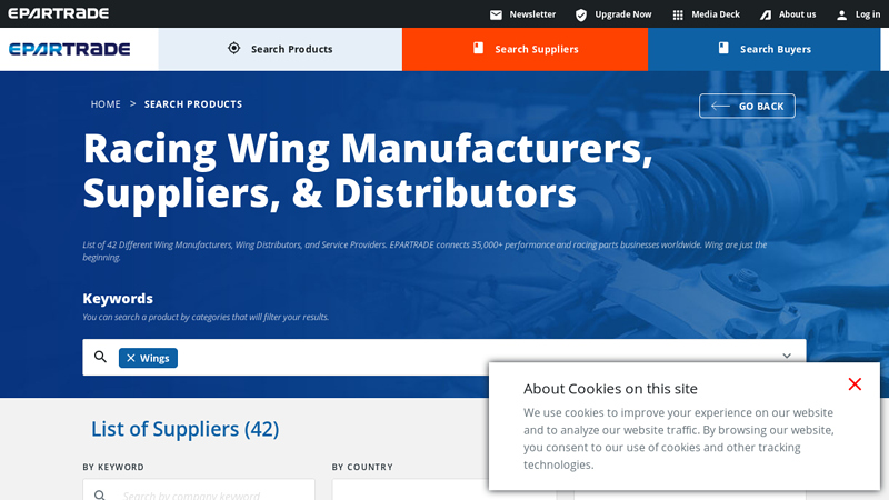 List of Racing Wing Manufacturers & Parts Suppliers sprint car racing parts