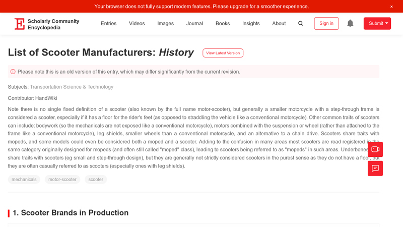 List of Scooter Manufacturers scooter motor parts